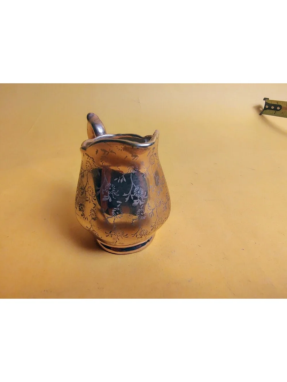 Vintage Bavaria 22K Gold Weeping Creamer Pitcher Mini 3